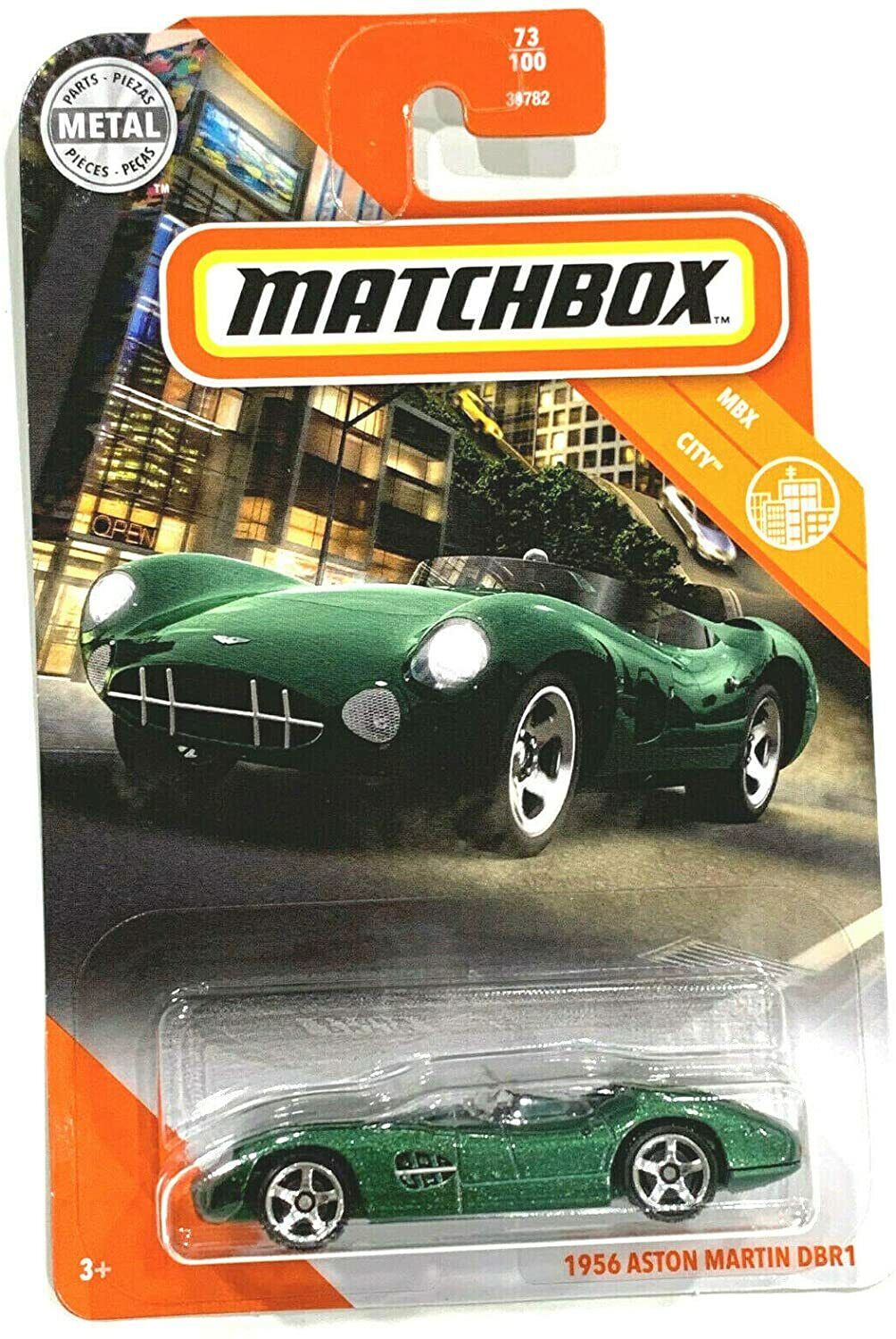 Matchbox 2020 MBX City #73/100 , 1956 Aston Martin DBR1 (Green)