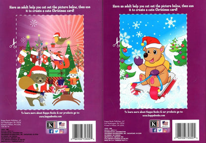 Christmas Edition Holiday - Jumbo Coloring Book - Let it Snow & Santa Paws Set