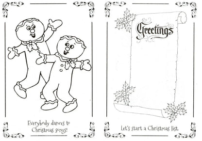 Christmas Edition Holiday Jumbo Coloring Book ~ My Wish List & Penguin Presents