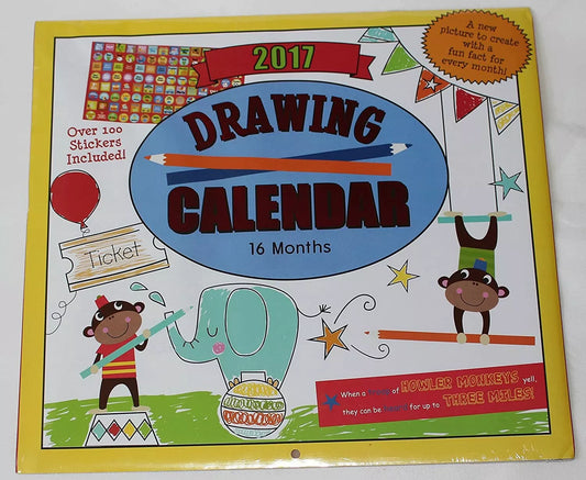 Paper Craft 2017 Kids Childrens 16 Month Calendar