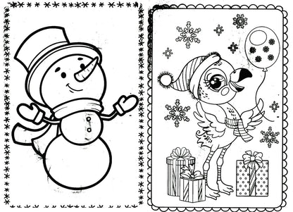 Christmas Holiday - Jumbo & Activity Book - Let it Snow & Fa La La La Liama Set