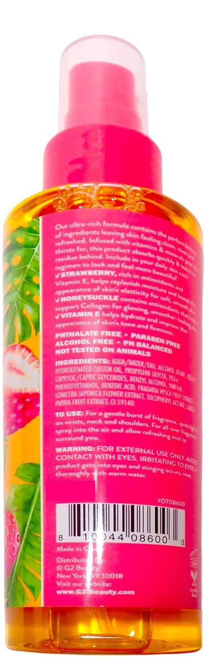 Global Beauty Polishing Body & Hair Mist Strawberry + Honeysuckle
