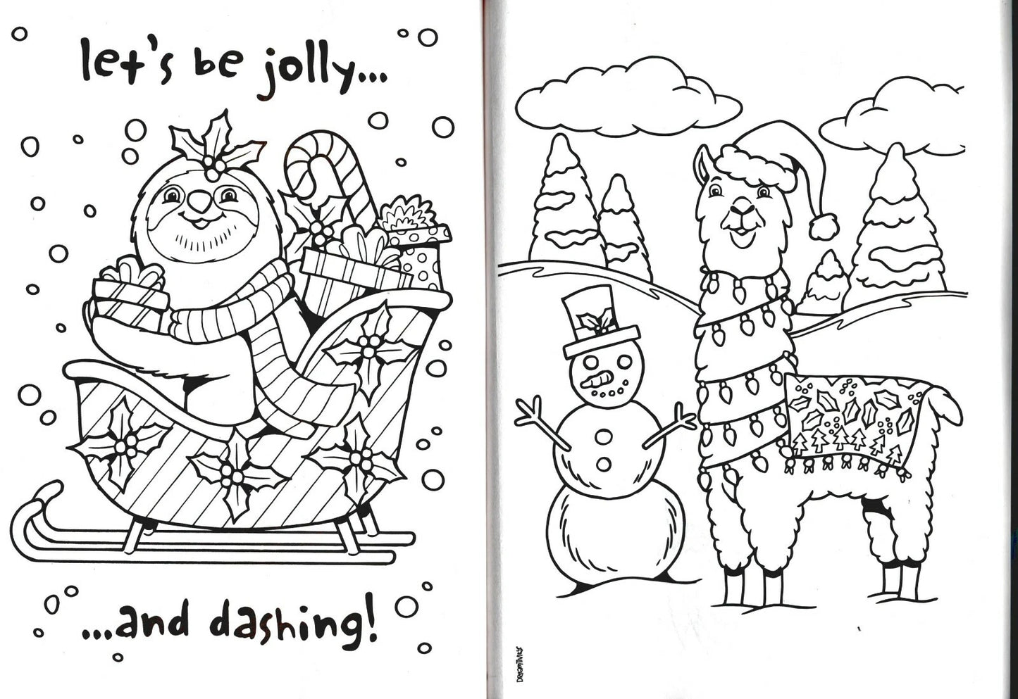 Colortivity - Christmas Holiday - Coloring Book ~ Frosty Fun! & FA-La-La-La Set