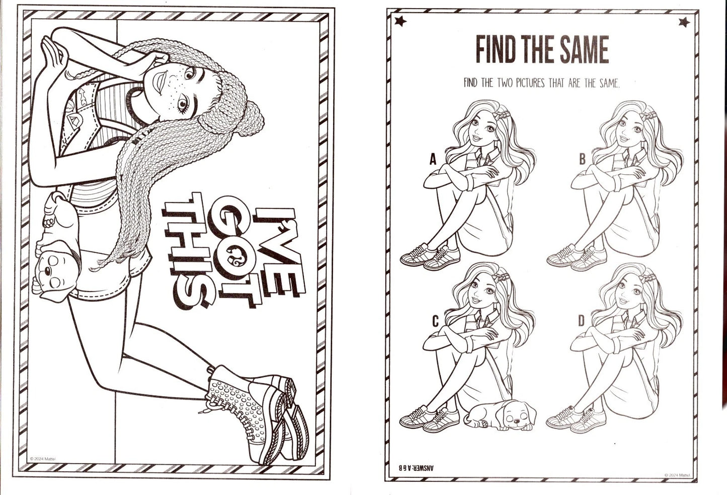 Barbie - Jumbo Coloring & Activity Book (Set of 2 Books)