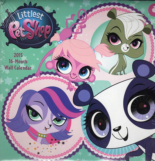 1 X Littlest Pet Shop - 2015 16 Month Wall Calendar 10x10