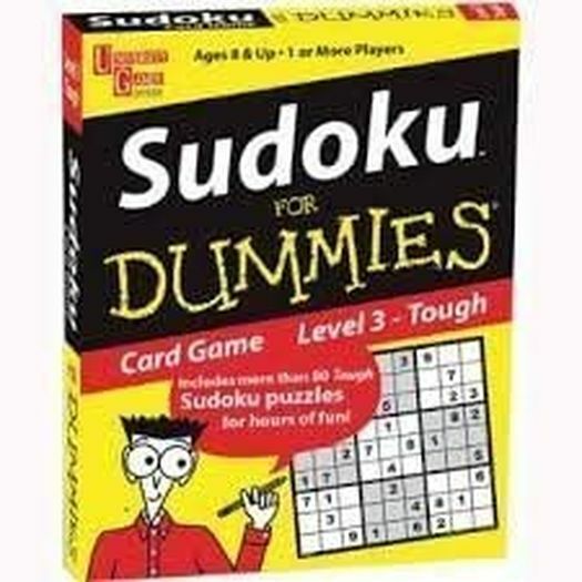 Sudoku For Dummies Card Game: Level 3 TOUGH by University Games
