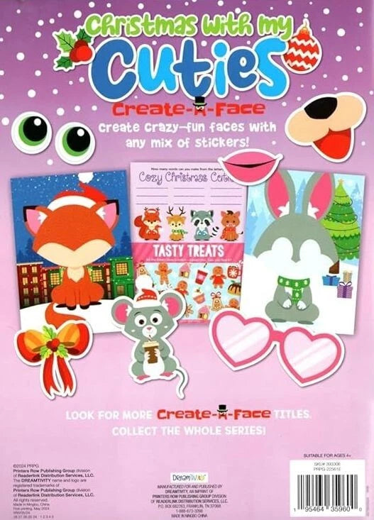 Christmas sticker activities - Cuties & Gnomes - Activity Stickers Books Set