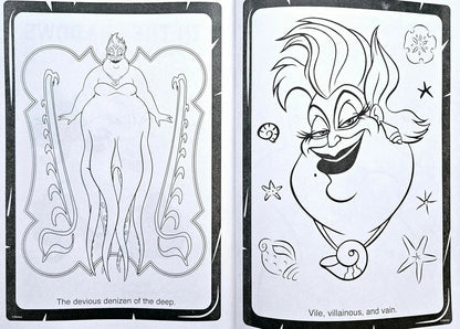 Disney Villains & Onward - Jumbo Coloring & Activity Book 80 pgs. each books Set
