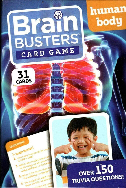 Brain Busters Card Game - Human Body - with Over 150 Trivia Questions
