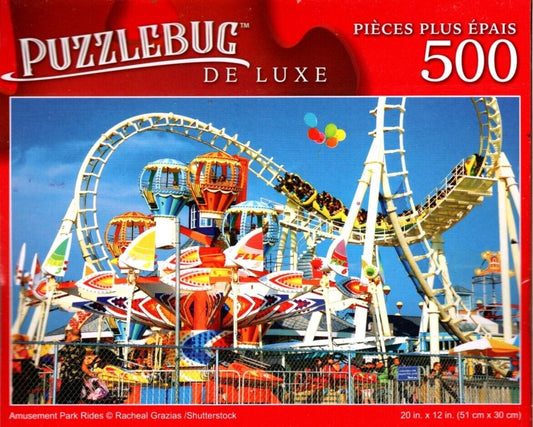 Amusement Park Redes - 500 Pieces Deluxe Jigsaw Puzzle