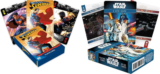 AQUARIUS Playing Cards - Star Wars. DC Comics Superman (Set of 2)