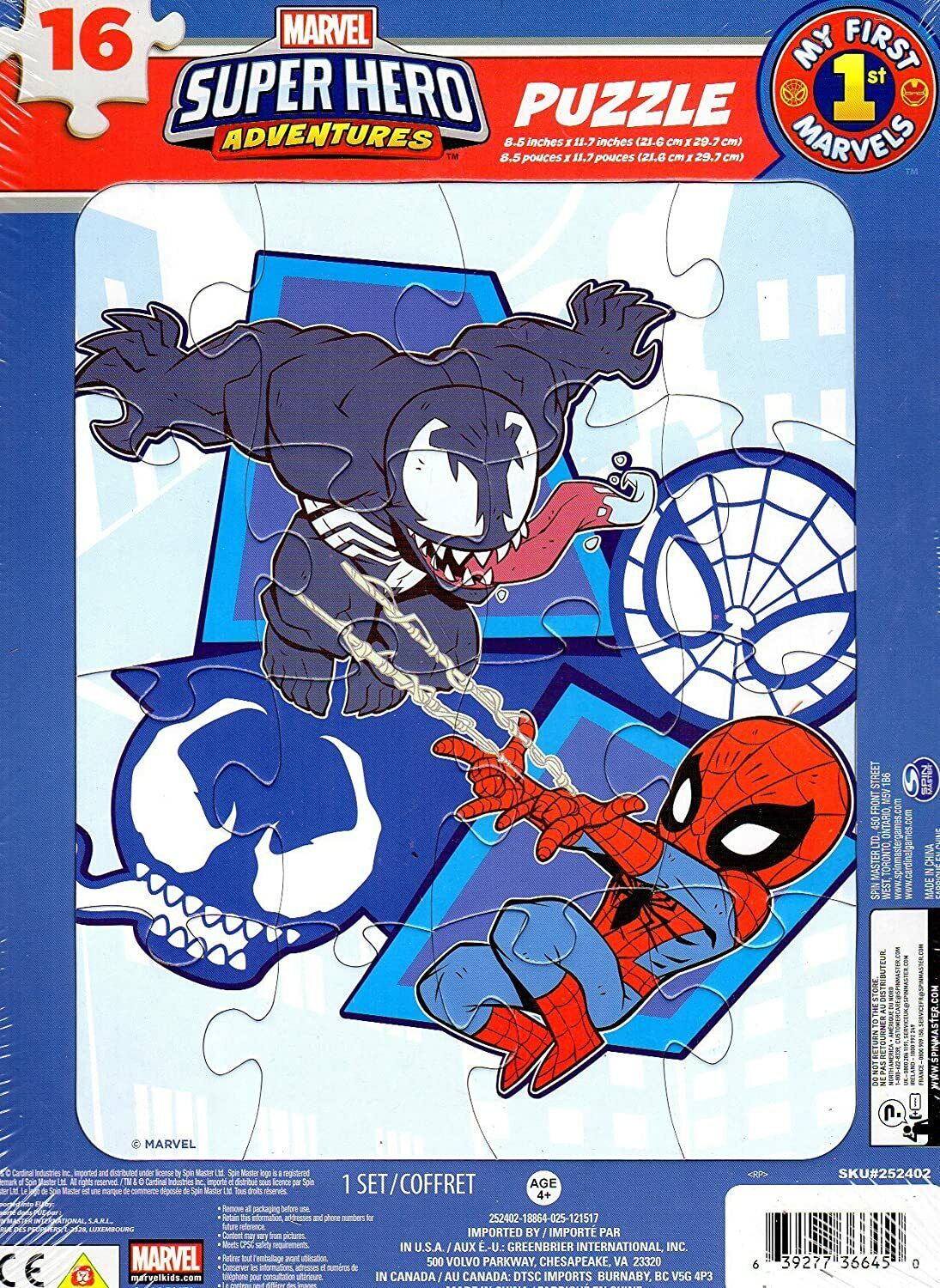 Marvel Super Hero Adventures - 16 Pieces Jigsaw Puzzle - v5