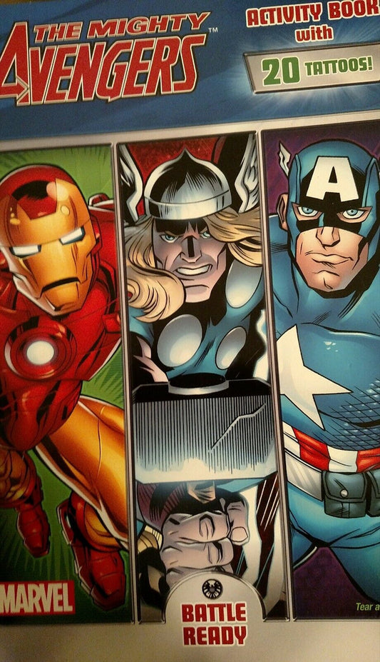 The Mighty Avengers: Battle Ready [With 20 Tattoos]