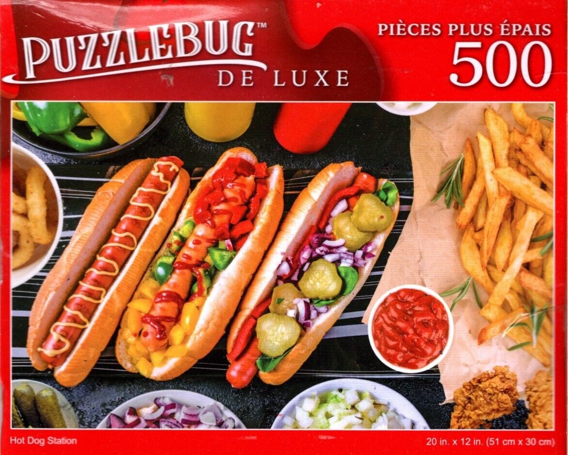 Hot Dog Station - 500 Pieces Deluxe Jigsaw Puzzle