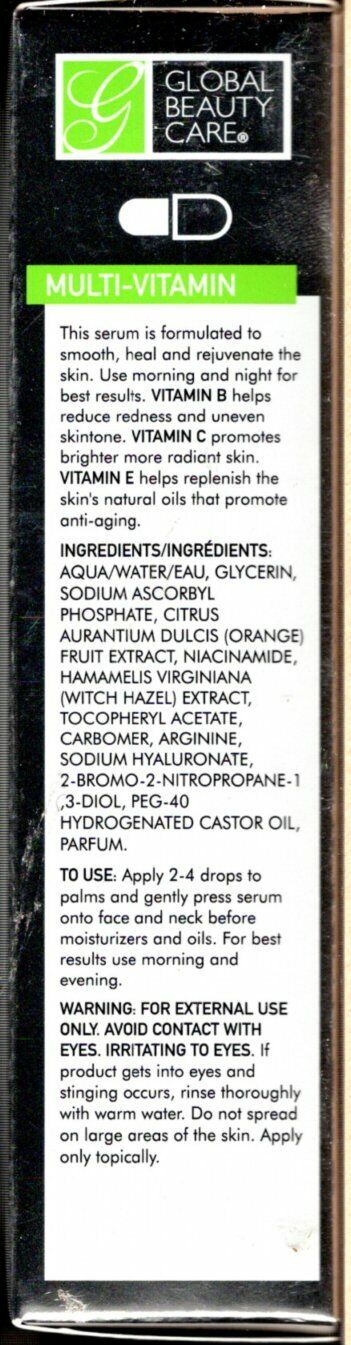 Global Beauty Care Multi-Vitamin Serum Vitamins B, C, E 1fl oz 30ml (Set of 3)