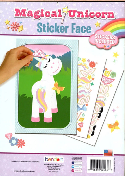 Silly Sweeties & Magical Unicorn Sticker Face - Sticker Activity Book (Set of 2)