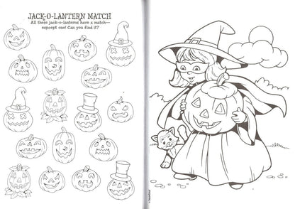 Colortivity - Halloween Coloring and Activity Book ~ Midnight Meow; Stickers