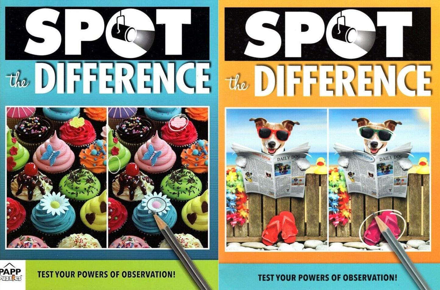 Spot the Difference - Picture Puzzles Book (Set of 2 Book) - v6