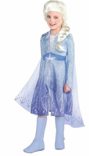 Party City Elsa Act 2 Halloween Costume for Girls, Frozen 2, Includes Dress