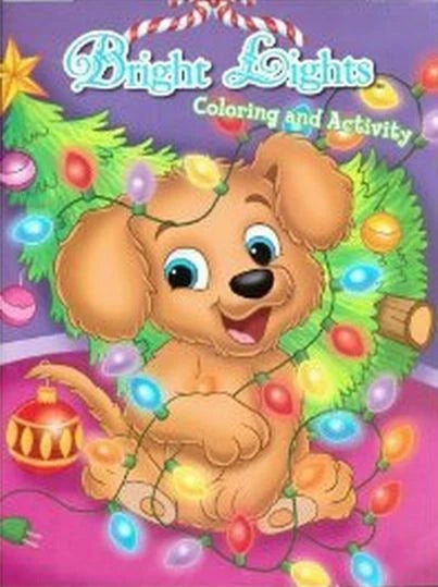 Bright Lights & White Christmas - Christmas Coloring & Activity Book (Set of 2)