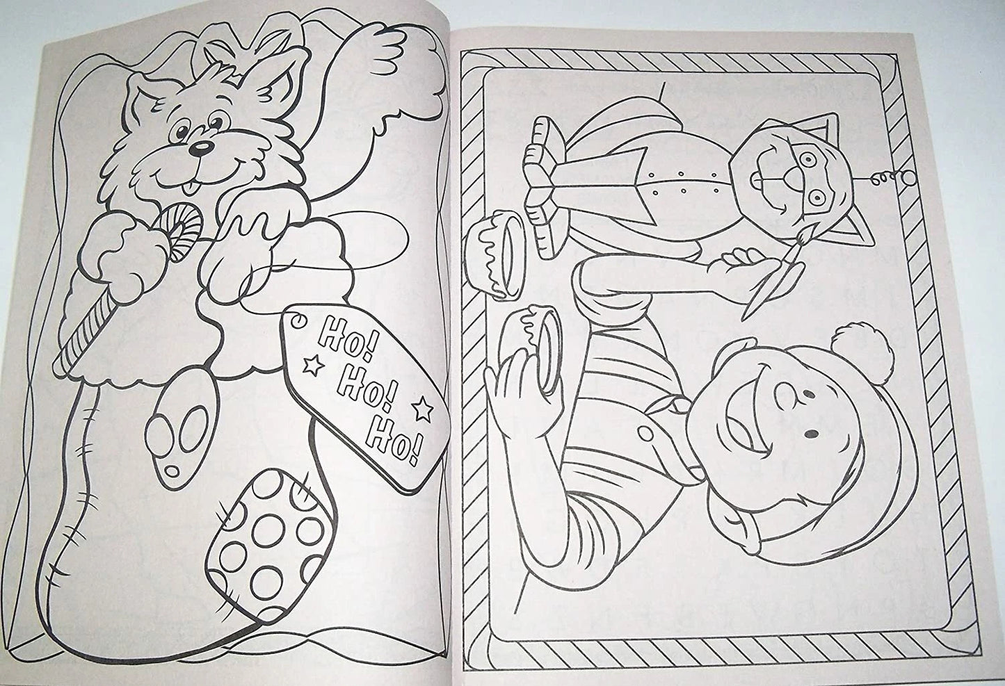 Christmas Activity Book - Happy Holidays & Giant Coloring 160 pages (Set of 2)