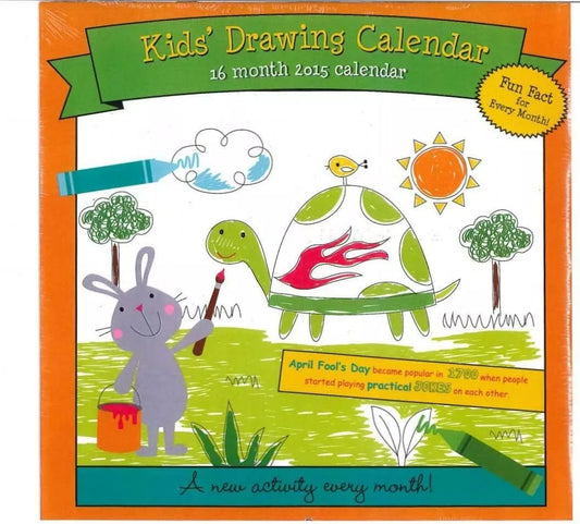 Kids 2015 16 Month Wall Calendar (Drawing)