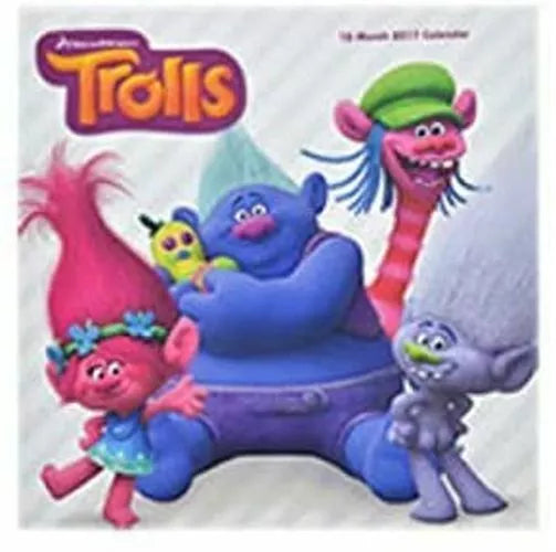 Dreamworks' Trolls 2017 12-Month Wall Calendar