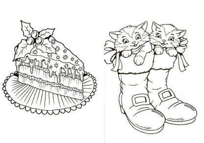 Christmas Holiday - Coloring Book ~ Fleece Navidad & Jingle All The Way