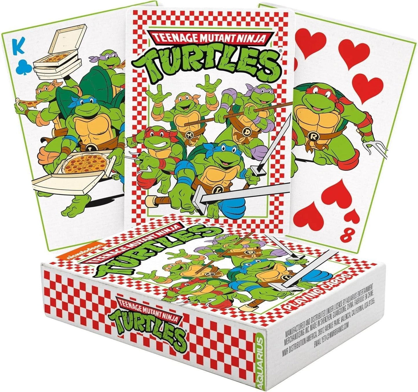 AQUARIUS Teenage Mutant Ninja Turtles Pizza & Jurassic World - Playing Cards