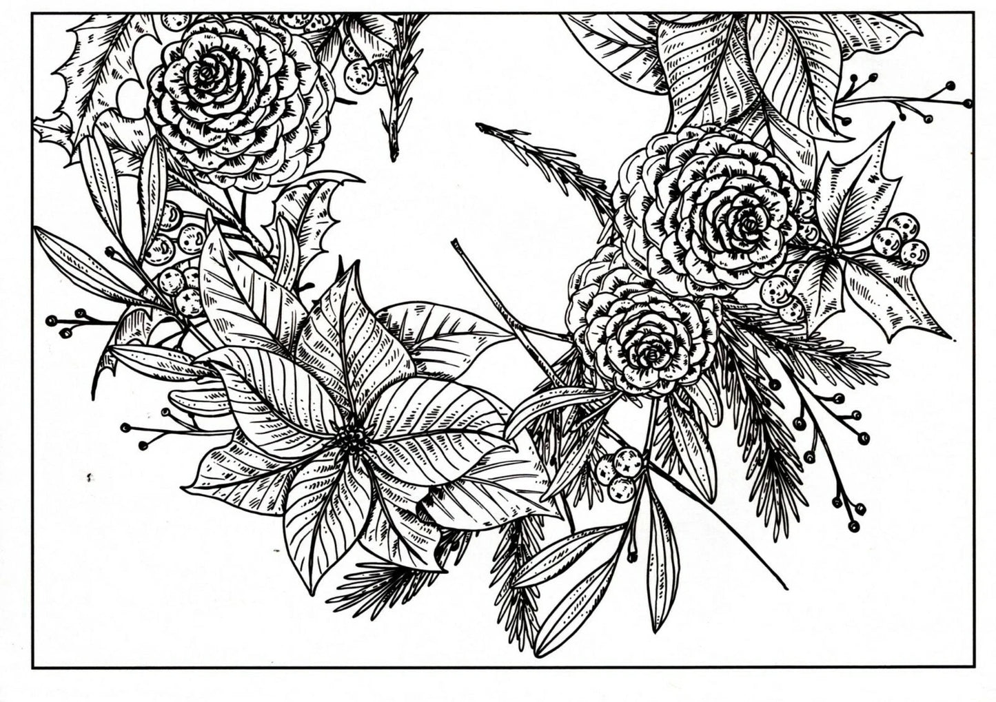 Christmas Holiday - Winter Wonderland & Hello Winter - Coloring Books for Adults