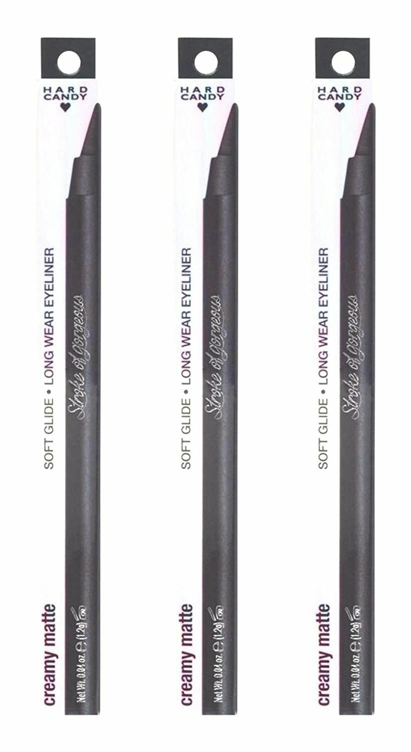 Hard Candy (Soy #1267) Black Matte Soft Glide Long Wear Eyeliner (Set of 3)