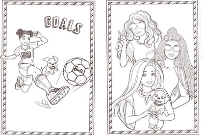 Barbie - Jumbo Coloring & Activity Book (Set of 2 Books)
