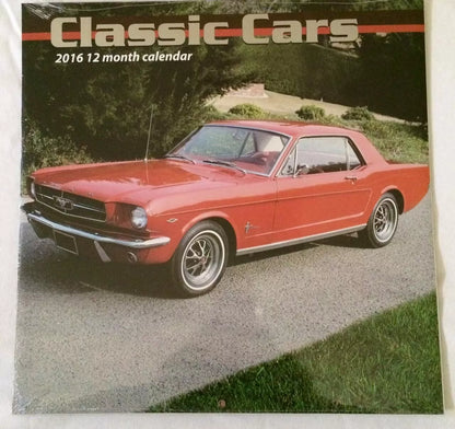 Classic Cars 2016 12 Month Calendar