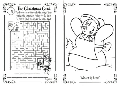 Christmas Edition Holiday Jumbo Coloring Book ~ My Wish List & Penguin Presents