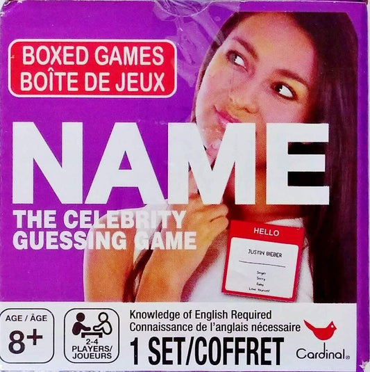 Name - The Celebrity Guessing Boxed Card Game - Family Fun, 2-4 Players