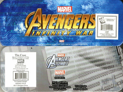 Marvel Avengers - Metal Tin Case Pencil Box Storage v3