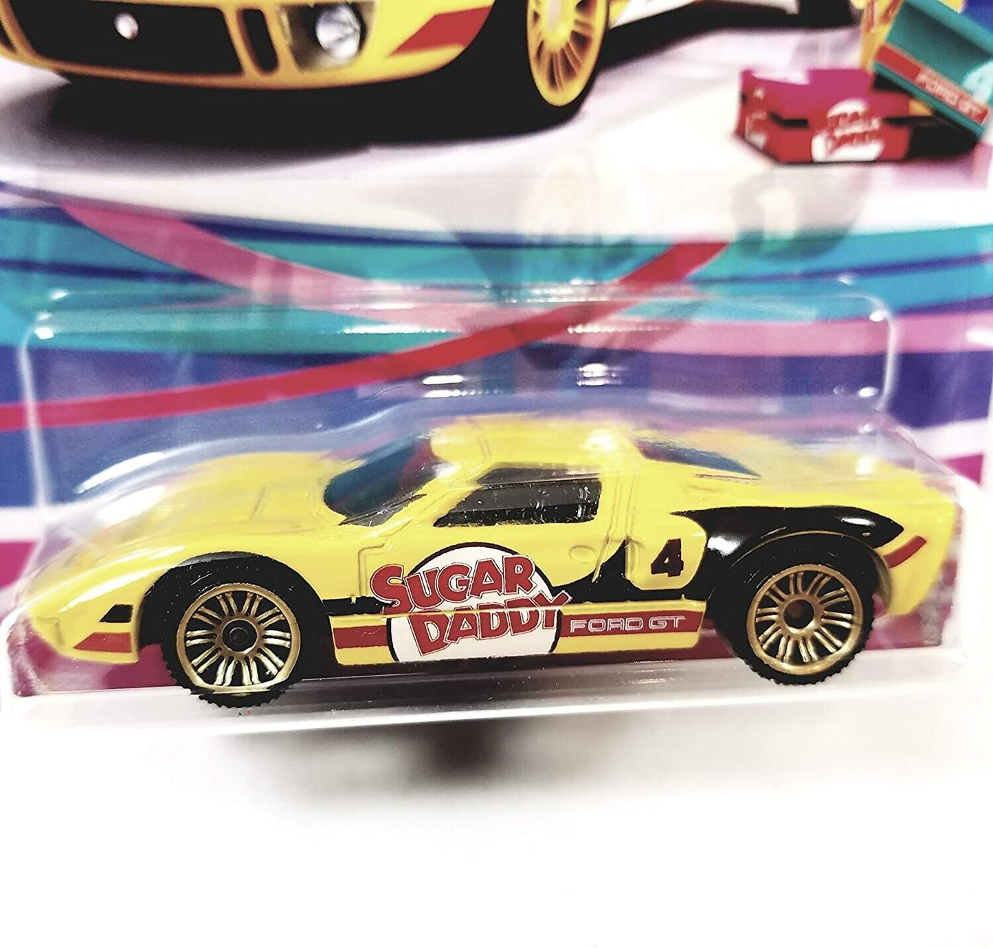 Matchbox Limited Candy Series Yellow Sugar Daddy Ford GT-40 1/64 S Scale Car