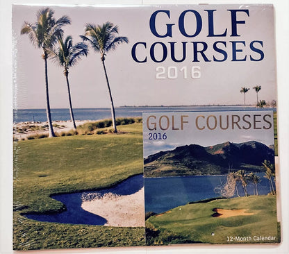 Golf Courses 2016 12 Month Calendar with Miniature Calendar by Greenbrier