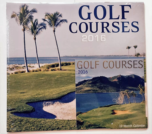 Golf Courses 2016 12 Month Calendar with Miniature Calendar by Greenbrier