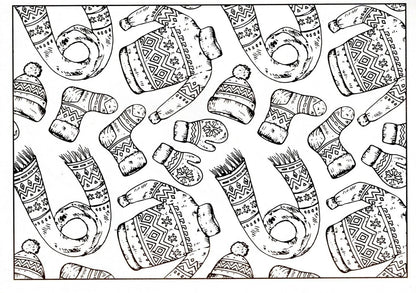 Christmas Holiday - Winter Wonderland & Hello Winter - Coloring Books for Adults