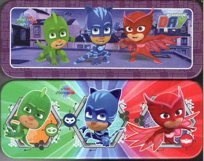 PJ Masks - Metal Tin Case Pencil Box Storage (1 Case per order)