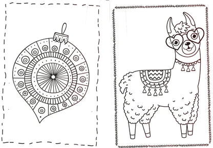 Christmas Holiday - Jumbo & Activity Book - Let it Snow & Fa La La La Liama Set