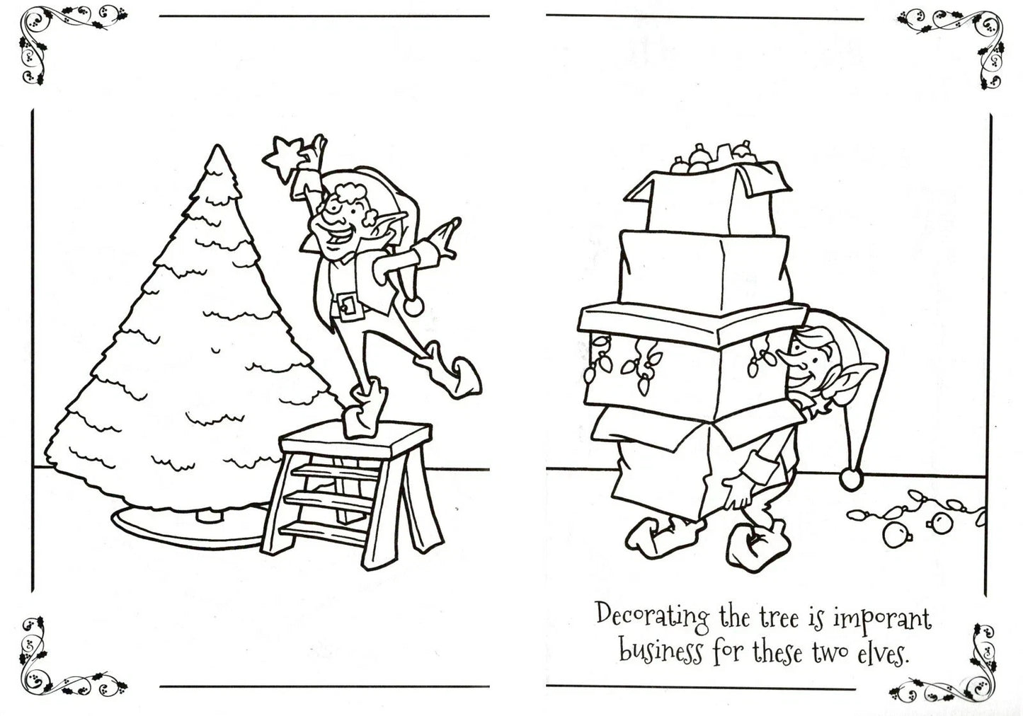 Christmas Edition Holiday Jumbo Coloring Book ~ My Wish List & Penguin Presents