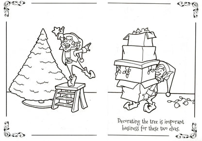 Christmas Edition Holiday Jumbo Coloring Book ~ My Wish List & Penguin Presents