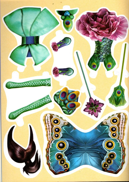 Dress-Up Girls Paper Dolls - Enchanted Fairs & Blossom Princess - Children Book