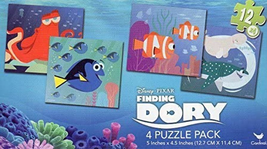 Disney Finding Dory - 4 Puzzle Pack - 12 Piece Jigsaw Puzzle Set of 4 Different