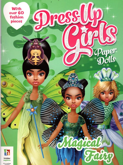 Dress-up Girls Paper Dolls: Tami & Enchanted Fairs - Children Books ( Set of 2)