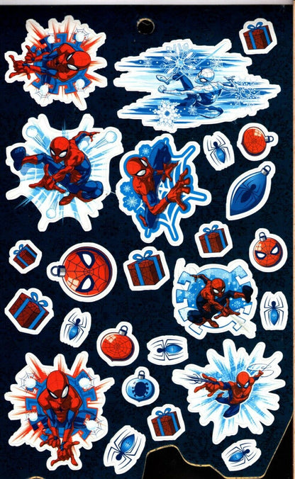 Holiday Christmas Sticker Books - Marvel Spider 125 Stickers! (Set of 2 Pack)
