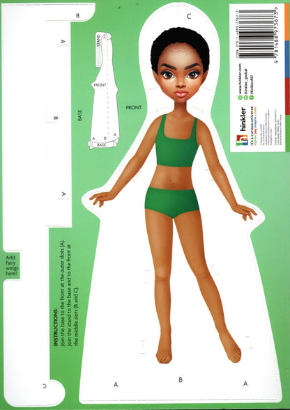 Dress-up Girls Paper Dolls: Tami & Enchanted Fairs - Children Books ( Set of 2)