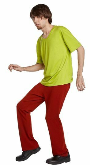 Jerry Leigh Scooby-Doo Shaggy Costume for Adults, Standard Size Includes a Green